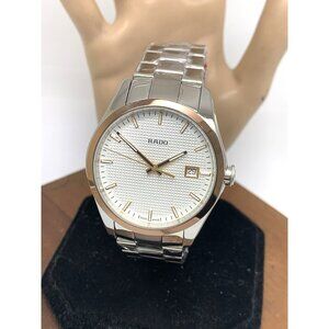 Rado Men's Watch R32184123 Hyperchrome Swiss Quartz Rose Gold Silver Steel 40mm